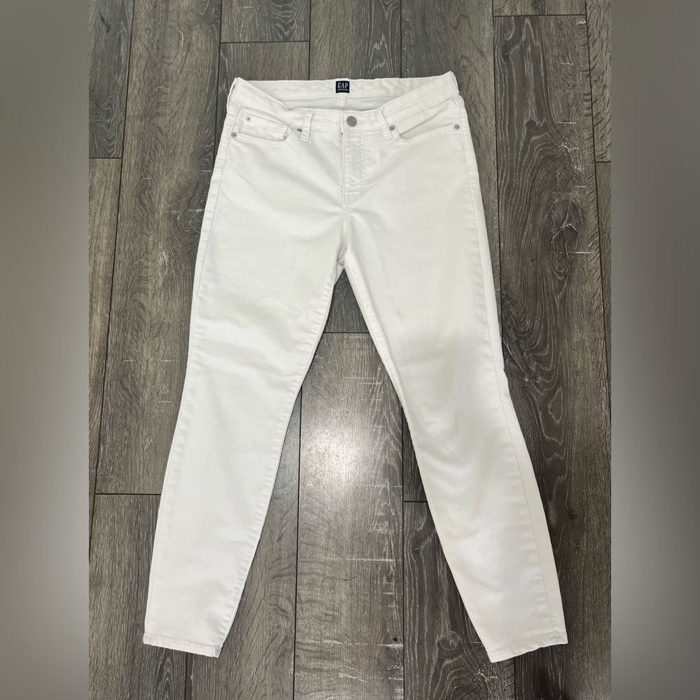 Gap Women's White Jean Skinny Leg Size 29 Regular
